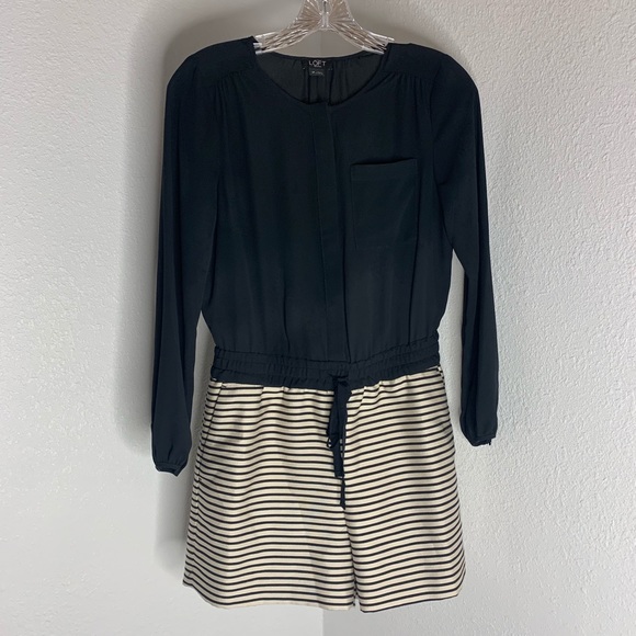 LOFT Pants - Loft Petite Striped Romper
